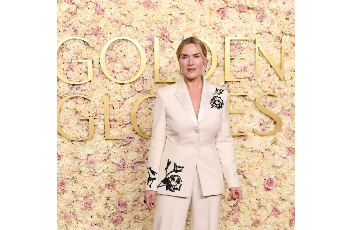 A Bold Business Suit Like Never Before: Kate Winslet Stuns at the 2025 Golden Globes