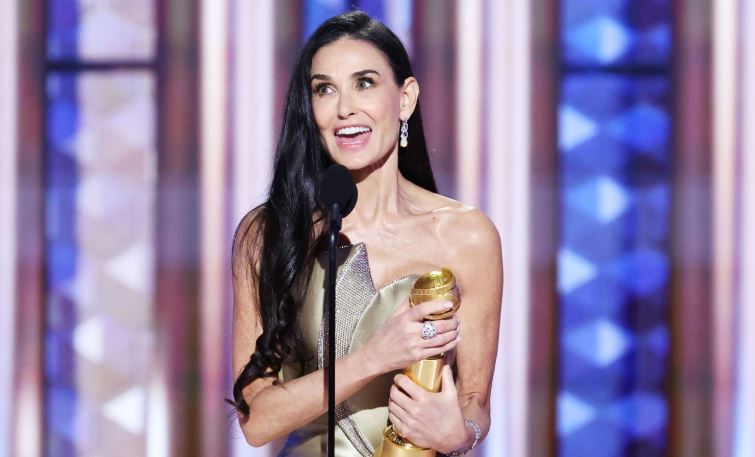 Demi Moore Wins Her First Acting Award ‘I’m just in shock right now’