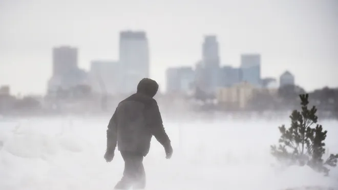 Rare Winter Storm Transforms Island Beach